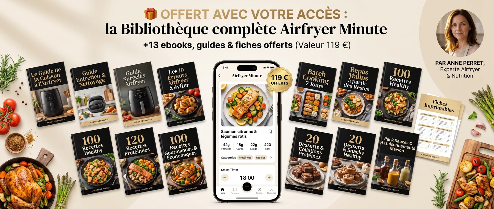 Biblioteca Air Fryer Minute — ebooks y guías de regalo